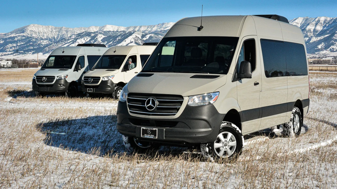 Winter-Ready AWD Sprinter Van Rentals